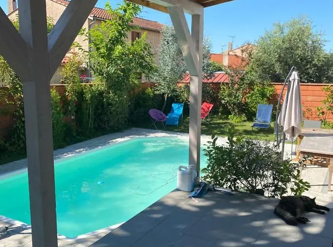 Cugnaux Toulouse Metropole Ouest Chambre Privee De Luxe - Sdb Wc Privee Terrasse Piscine Aqua Bike